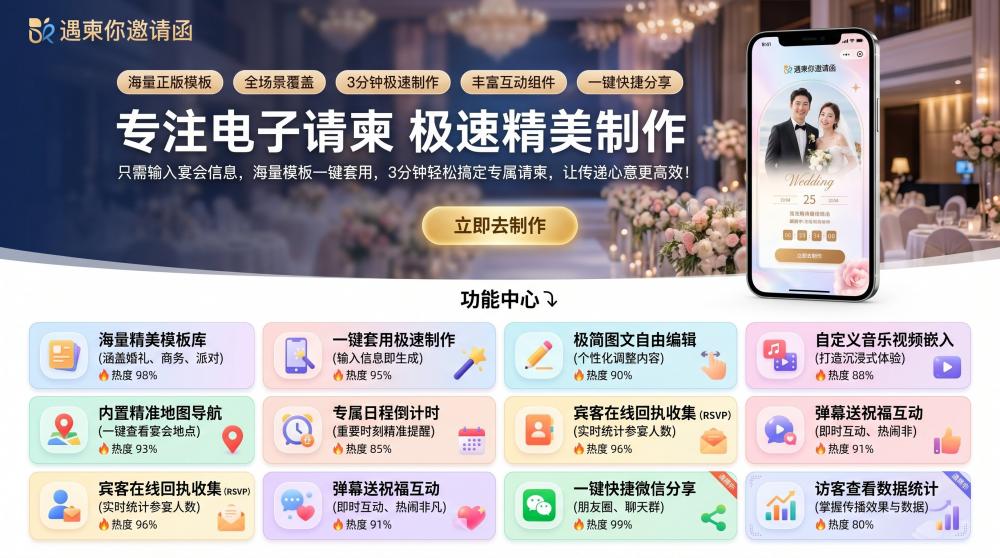 2026婚礼电子邀请函平台测评！新人闭眼入的省心工具